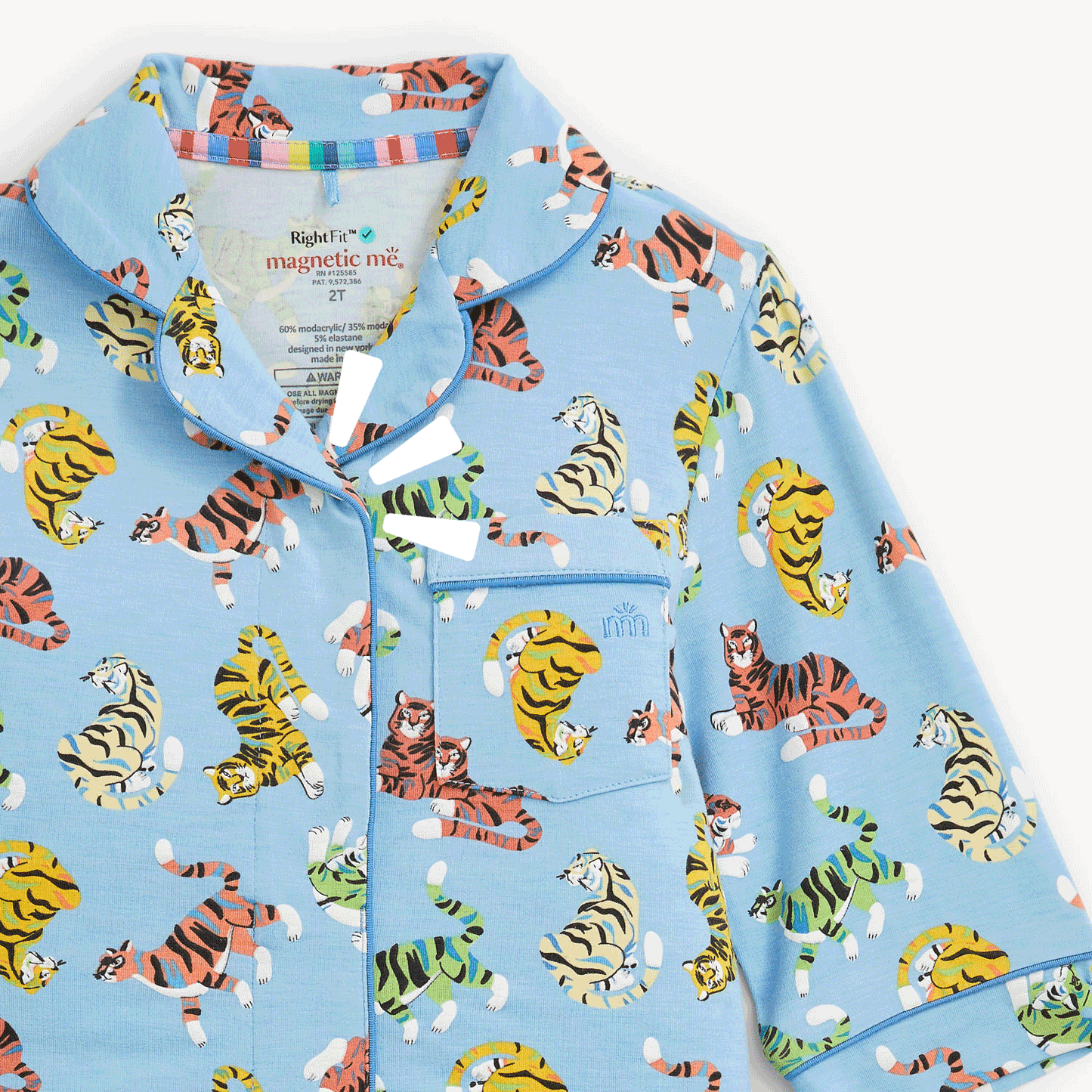 Magnetic Classic with a Twist PJ Set Tiger Kings - Magnetic Me