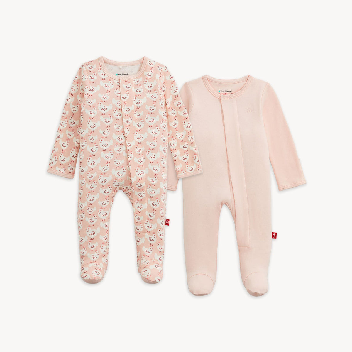 Magnetic 2-Pack Footie Pink Farm Combo - Magnetic Me