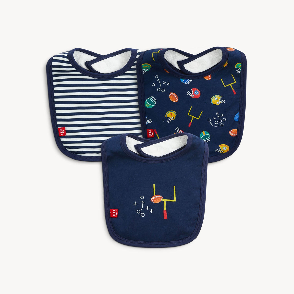 Magnetic Bib 3-Pack First Down Fun - Magnetic Me