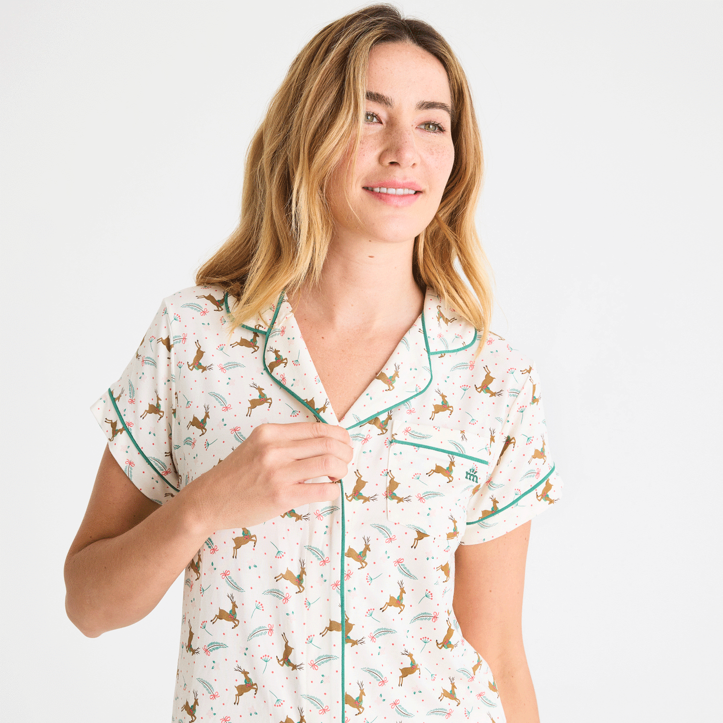 Women's Magnetic Classic with a Twist PJ Set merry and bright - Magnetic Me