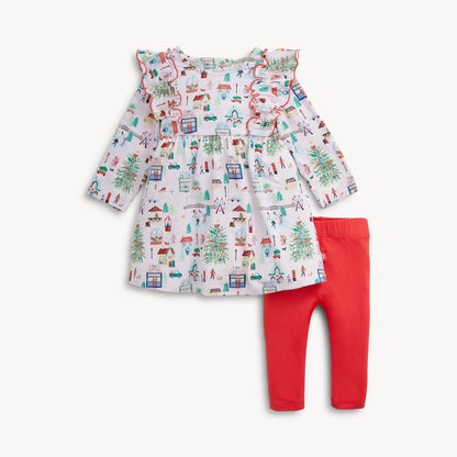 Magnetic Dress & Legging Set Winter Village - Magnetic Me
