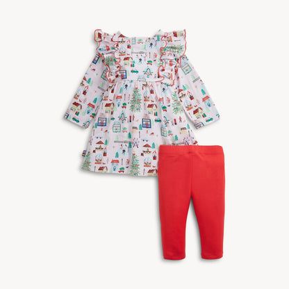 Magnetic Dress & Legging Set Winter Village - Magnetic Me
