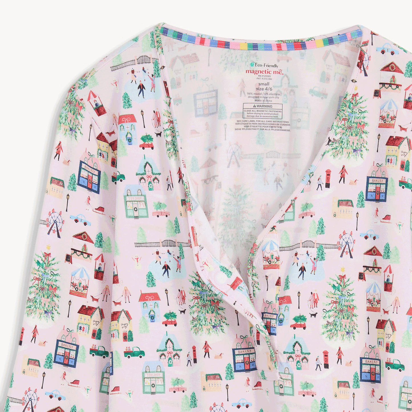 Women's Magnetic Signature PJ Set Winter Village - Magnetic Me