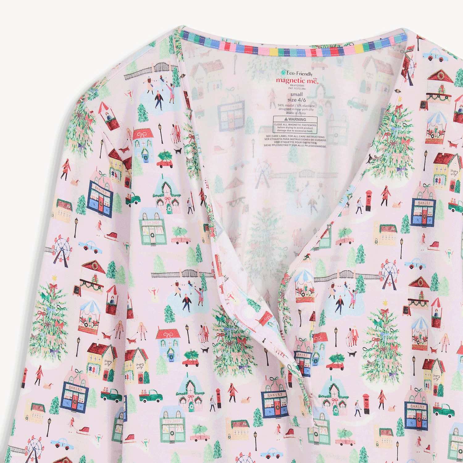 Women's Magnetic Signature PJ Set Winter Village - Magnetic Me