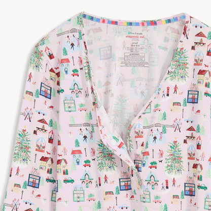 Women's Magnetic Signature PJ Set Winter Village - Magnetic Me
