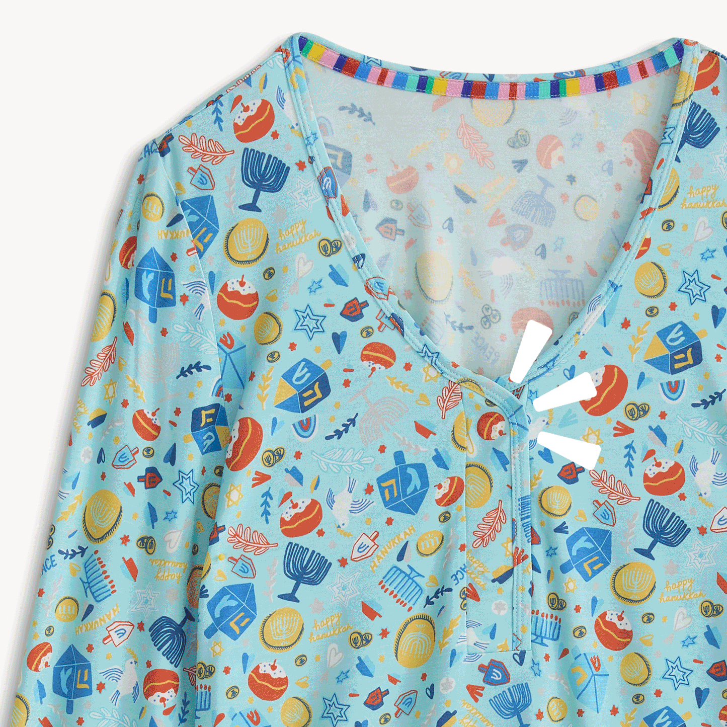 Women's Magnetic Signature PJ Set Latke Fun - Magnetic Me