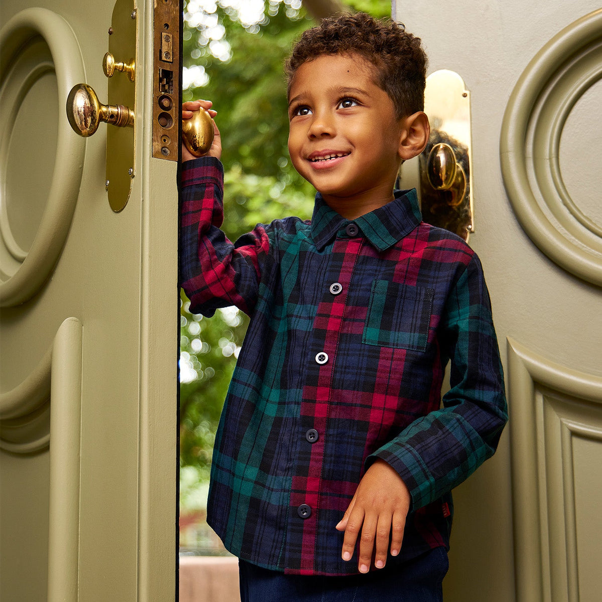 Magnetic Button Down & Pants Set Mad For Plaid - Magnetic Me