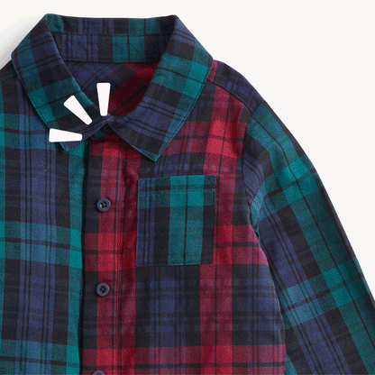 Magnetic Button Down & Pants Set Mad For Plaid - Magnetic Me