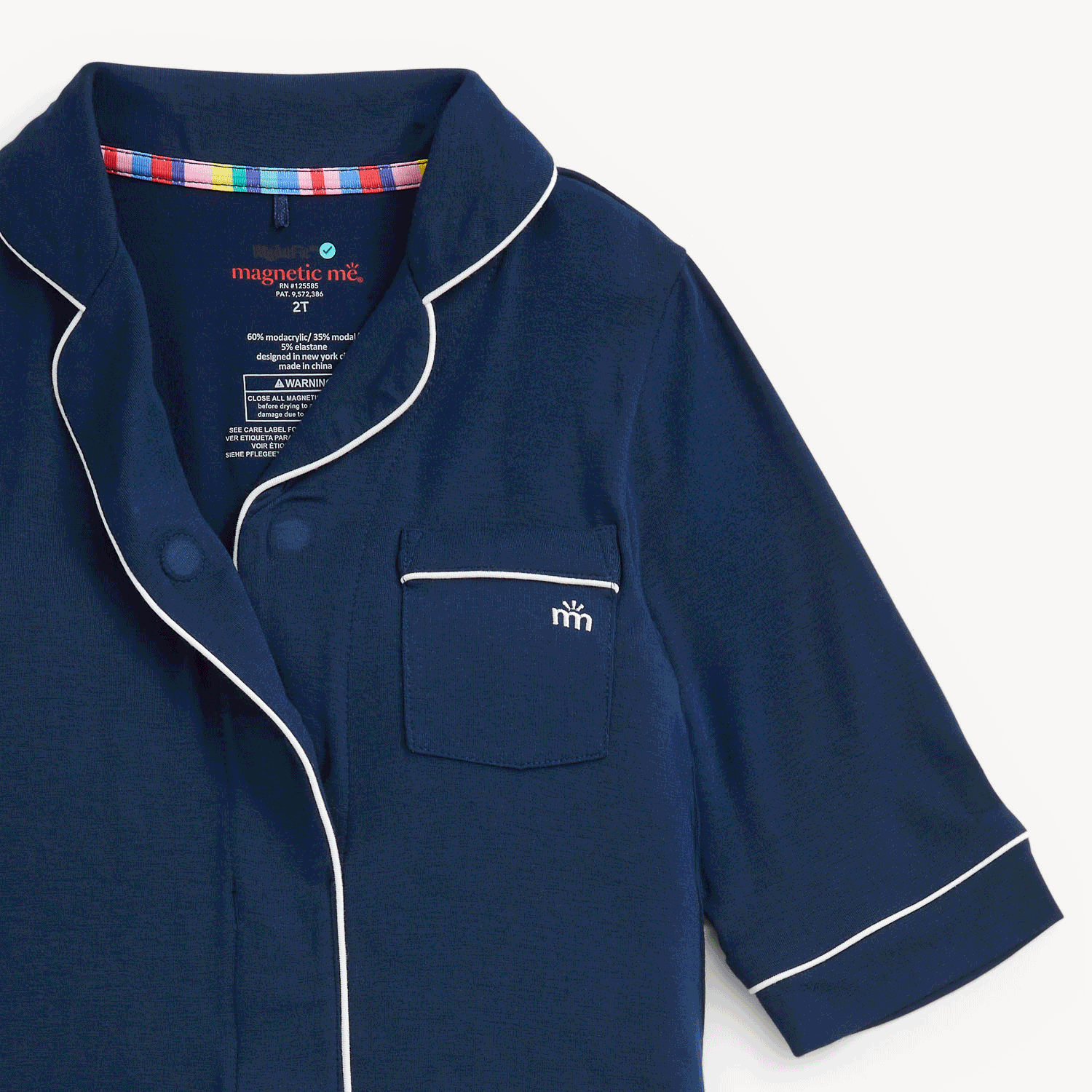 Magnetic Classic With A Twist PJ Set Navy - Magnetic Me