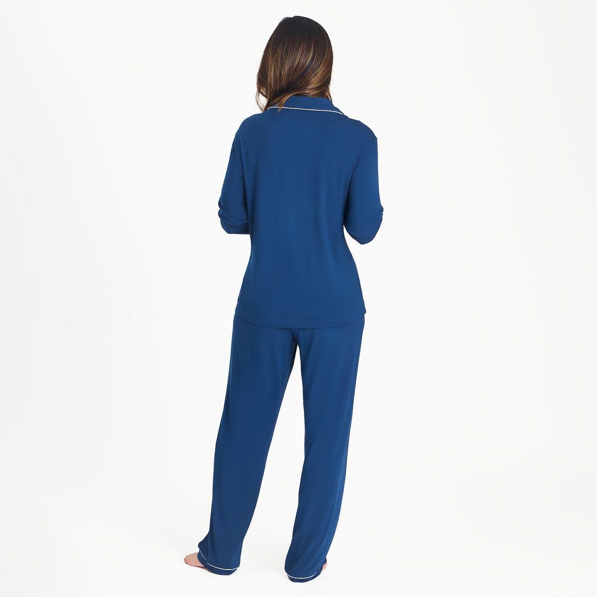 Women's Magnetic Classic with a Twist PJ Set Navy - Magnetic Me