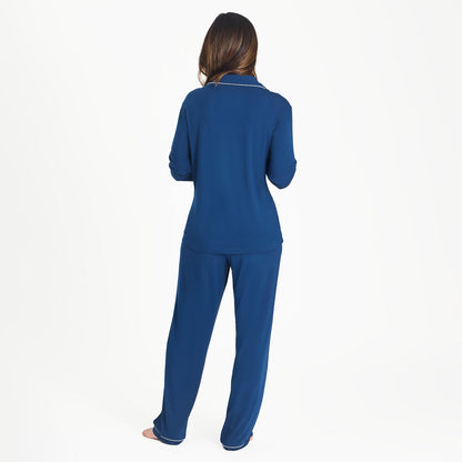 Women's Magnetic Classic with a Twist PJ Set Navy - Magnetic Me