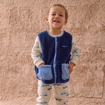 Magnetic Vest Blue Colorblock - Magnetic Me