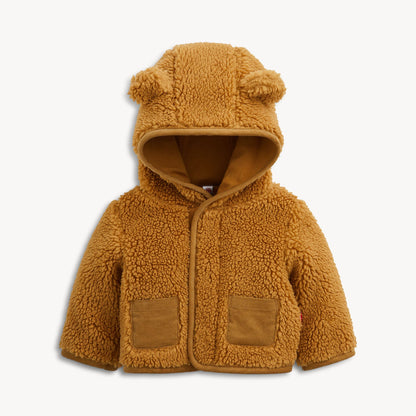 Magnetic Hooded Jacket Brown Baby Bear - Magnetic Me