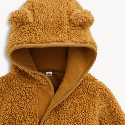 Magnetic Hooded Jacket Brown Baby Bear - Magnetic Me
