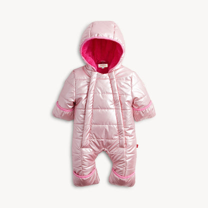 Midweight Magnetic Puffer Pram Pink Solid Metallic - Magnetic Me