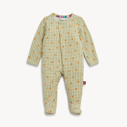 Magnetic Footie Pumpkin Plaid - Magnetic Me