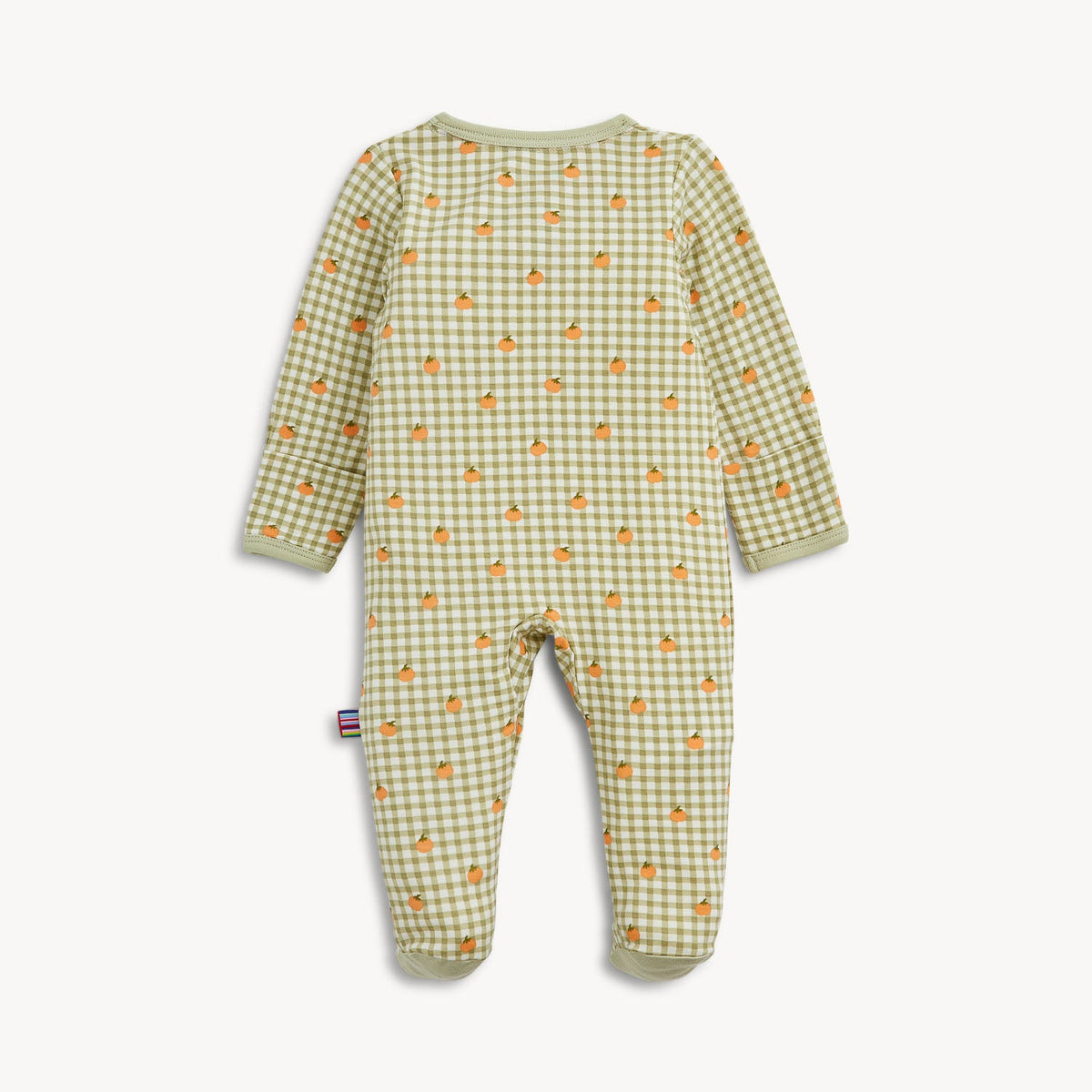 Magnetic Footie Pumpkin Plaid - Magnetic Me