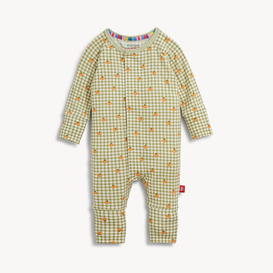 Magnetic Convertible Coverall Pumpkin Plaid - Magnetic Me