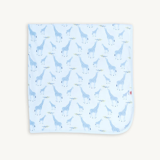 Baby Blanket Blue Jolie Giraffe - Magnetic Me