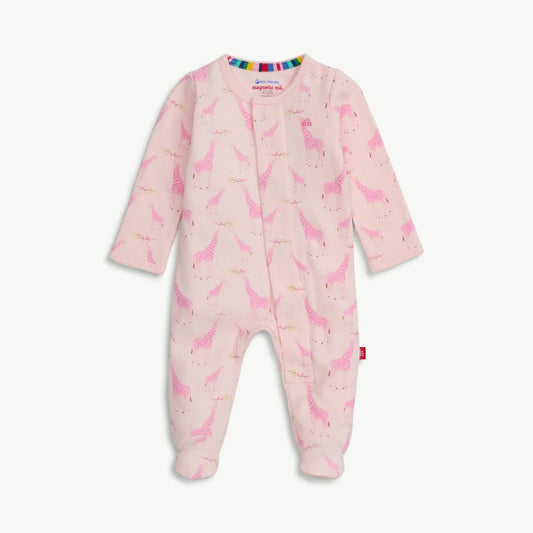 Magnetic Footie Pink Jolie Giraffe - Magnetic Me
