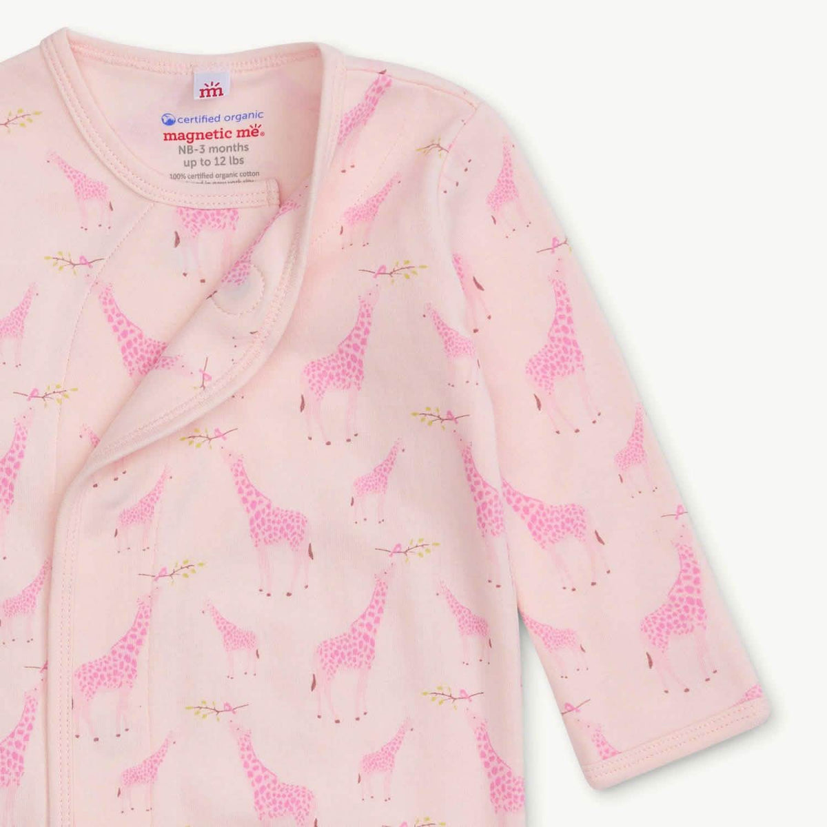 Magnetic Open Bottom Gown & Hat Set Pink Jolie Giraffe - Magnetic Me