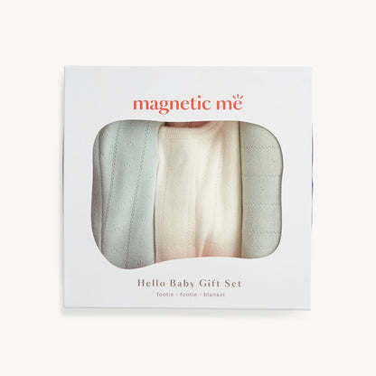 Hello Baby Gift Set Seagrass / Tofu - Magnetic Me