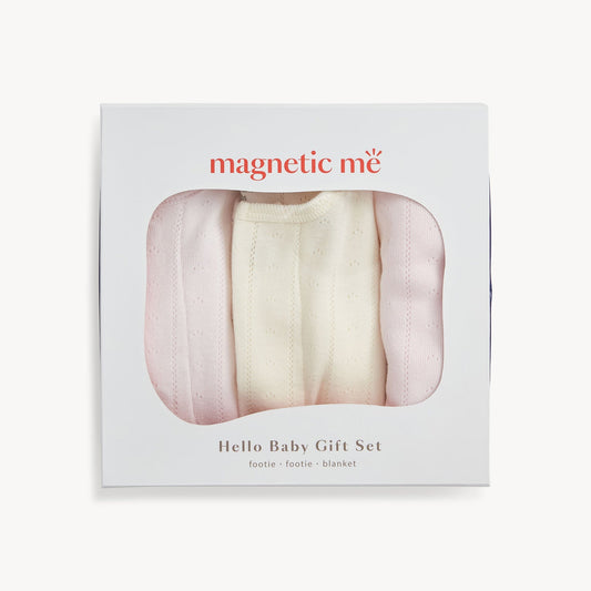 Hello Baby Gift Set Cotton Candy / Tofu - Magnetic Me