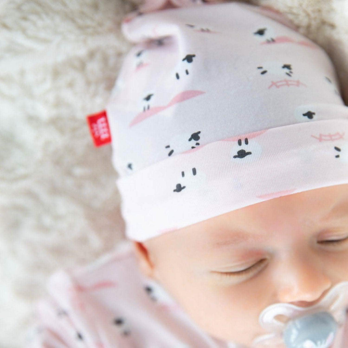 Newborn Hat Pink Baa Baa Baby - Magnetic Me