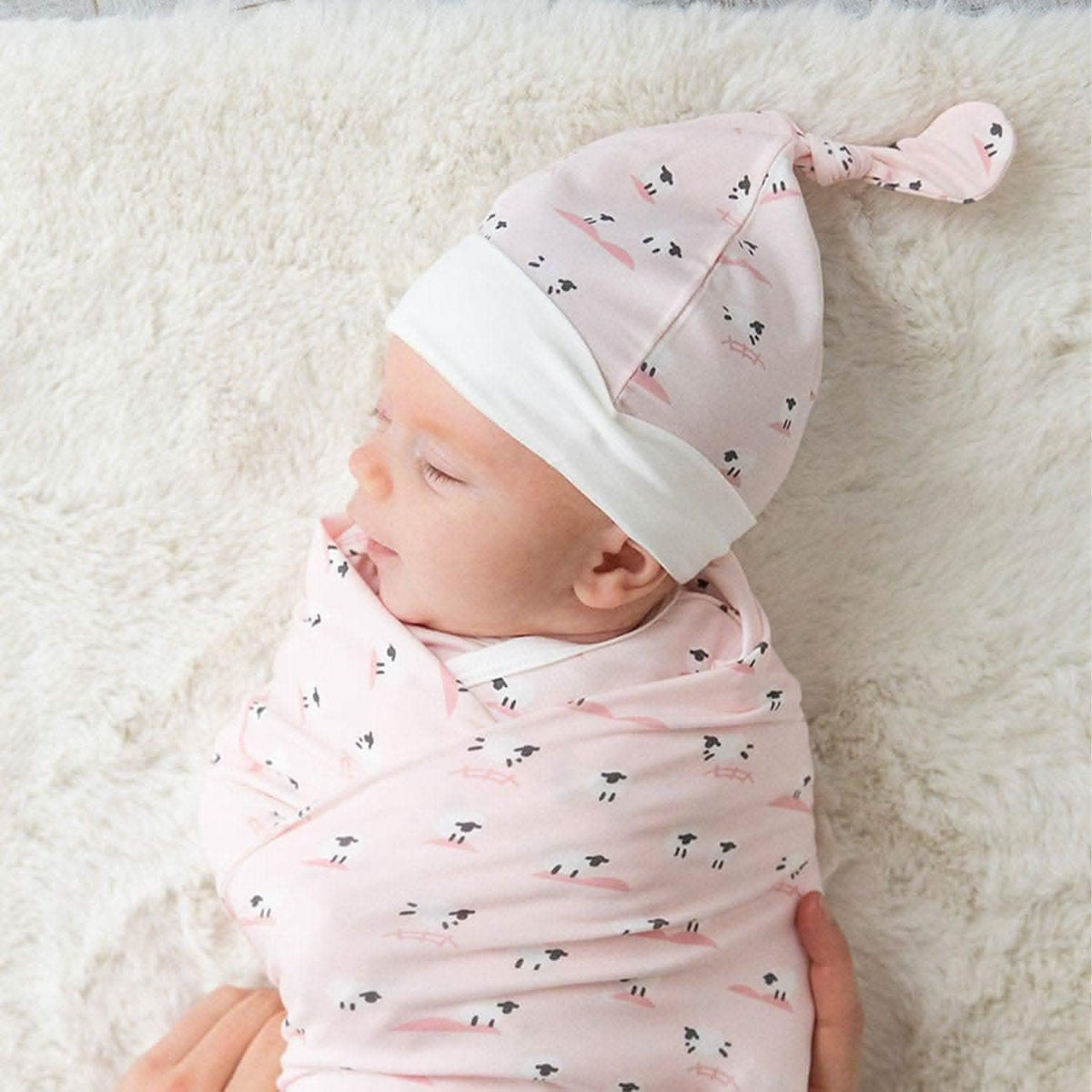 Baby Blanket Pink Baa Baa Baby - Magnetic Me