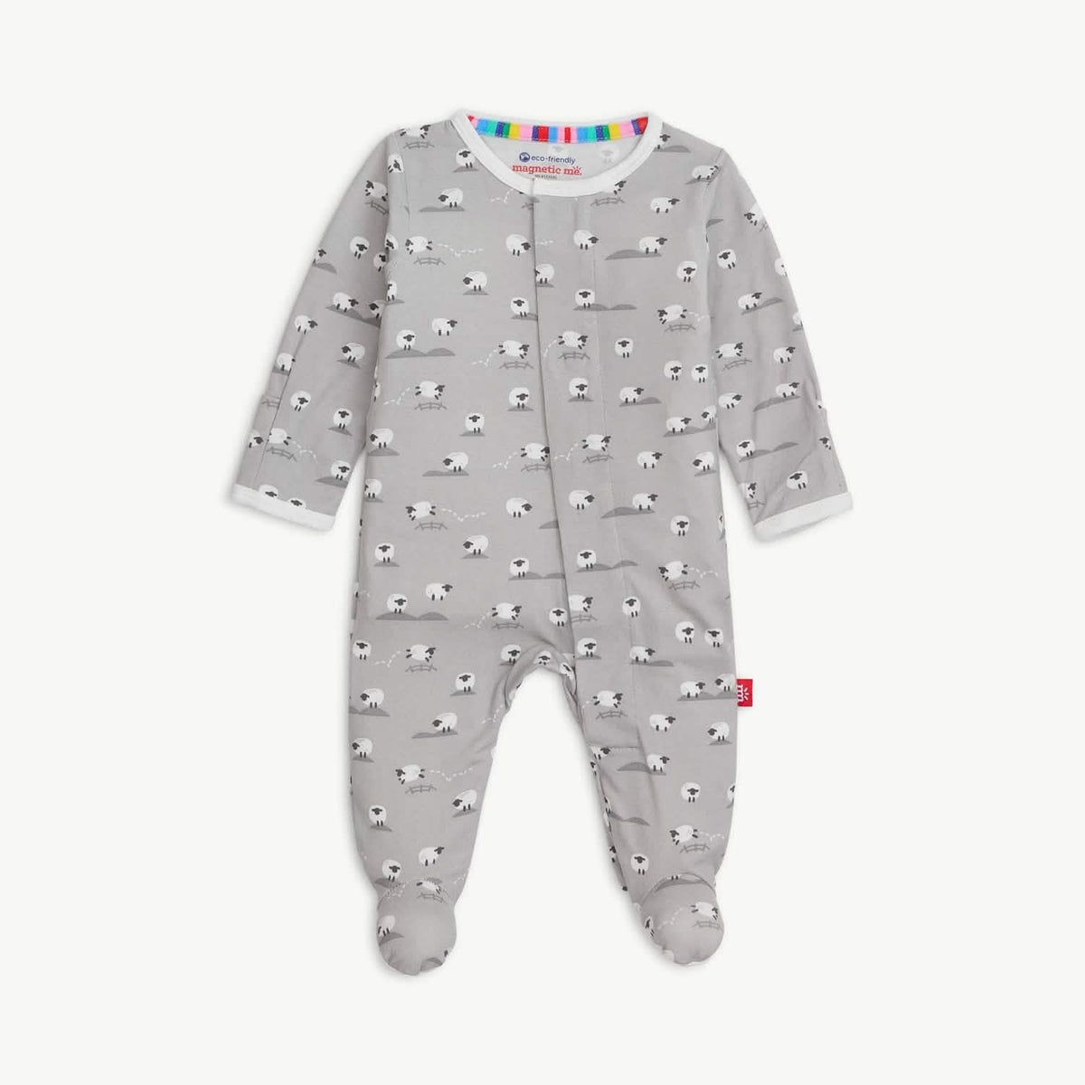 Magnetic Footie Gray Baa Baa Baby - Magnetic Me
