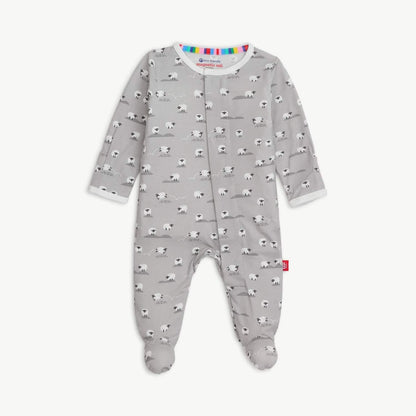 Magnetic Footie Gray Baa Baa Baby - Magnetic Me