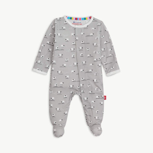 Magnetic Footie Gray Baa Baa Baby - Magnetic Me