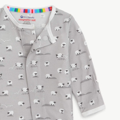 Magnetic Footie Gray Baa Baa Baby - Magnetic Me
