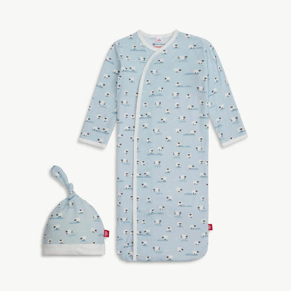 Magnetic Gown & Hat Set Blue Baa Baa Baby - Magnetic Me