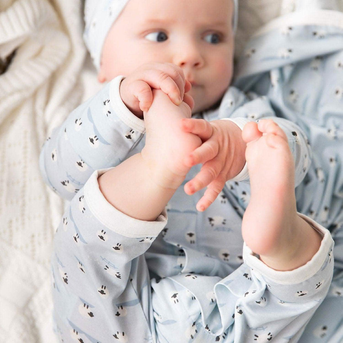 Magnetic Coverall Blue Baa Baa Baby - Magnetic Me