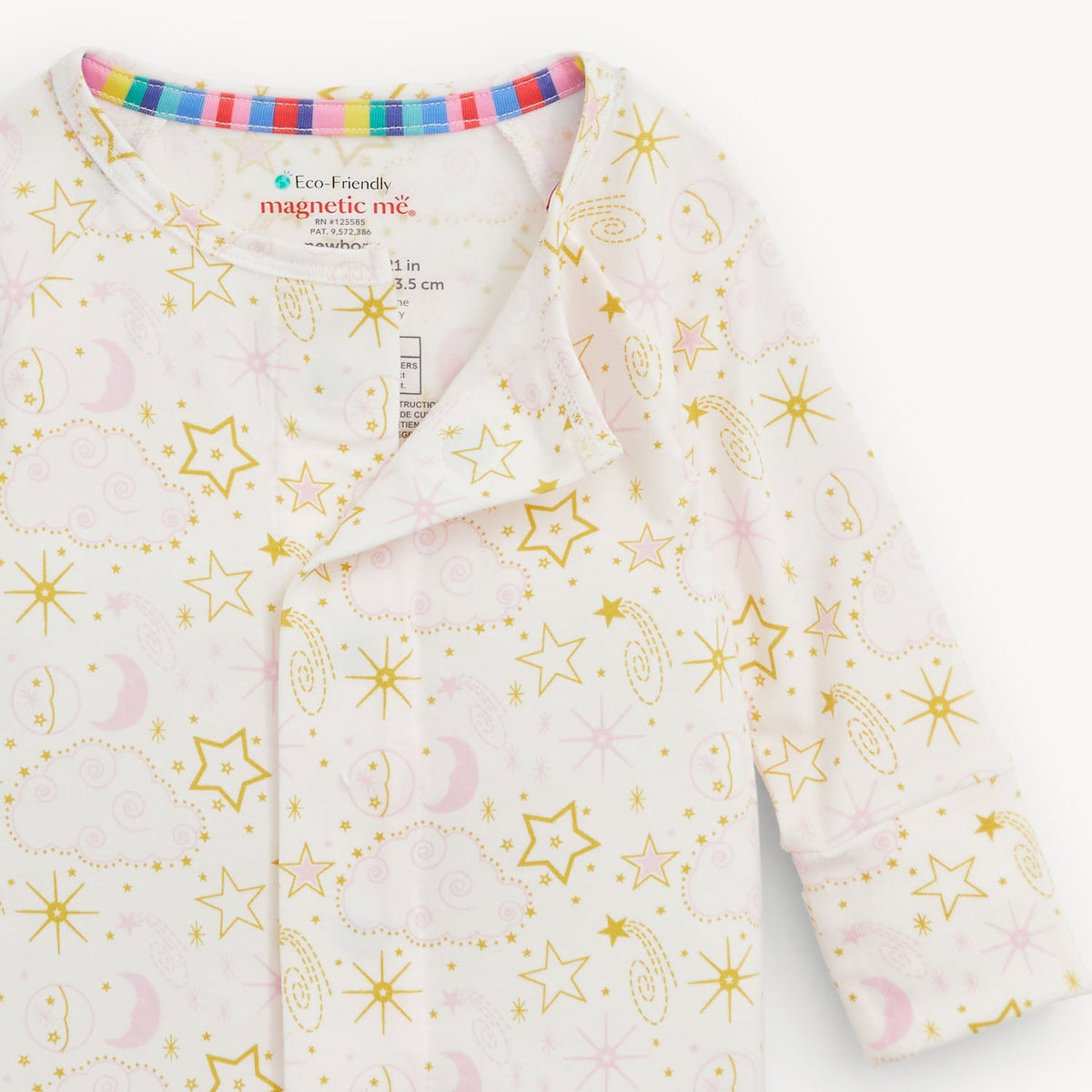 Magnetic Convertible Coverall Star Signs Pink - Magnetic Me