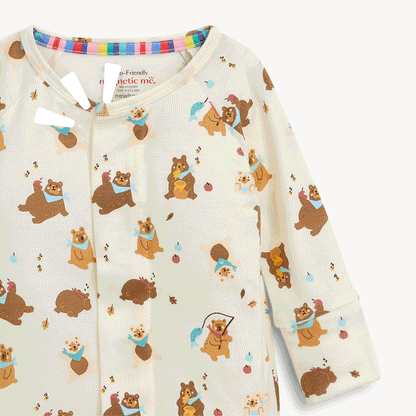 Magnetic Convertible Coverall Beary Silly - Magnetic Me