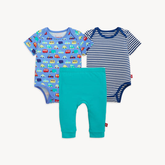 Magnetic 3-Pack Bodysuit & Pant  - Magnetic Me