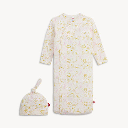Magnetic Gown & Hat Set Star Signs Pink - Magnetic Me
