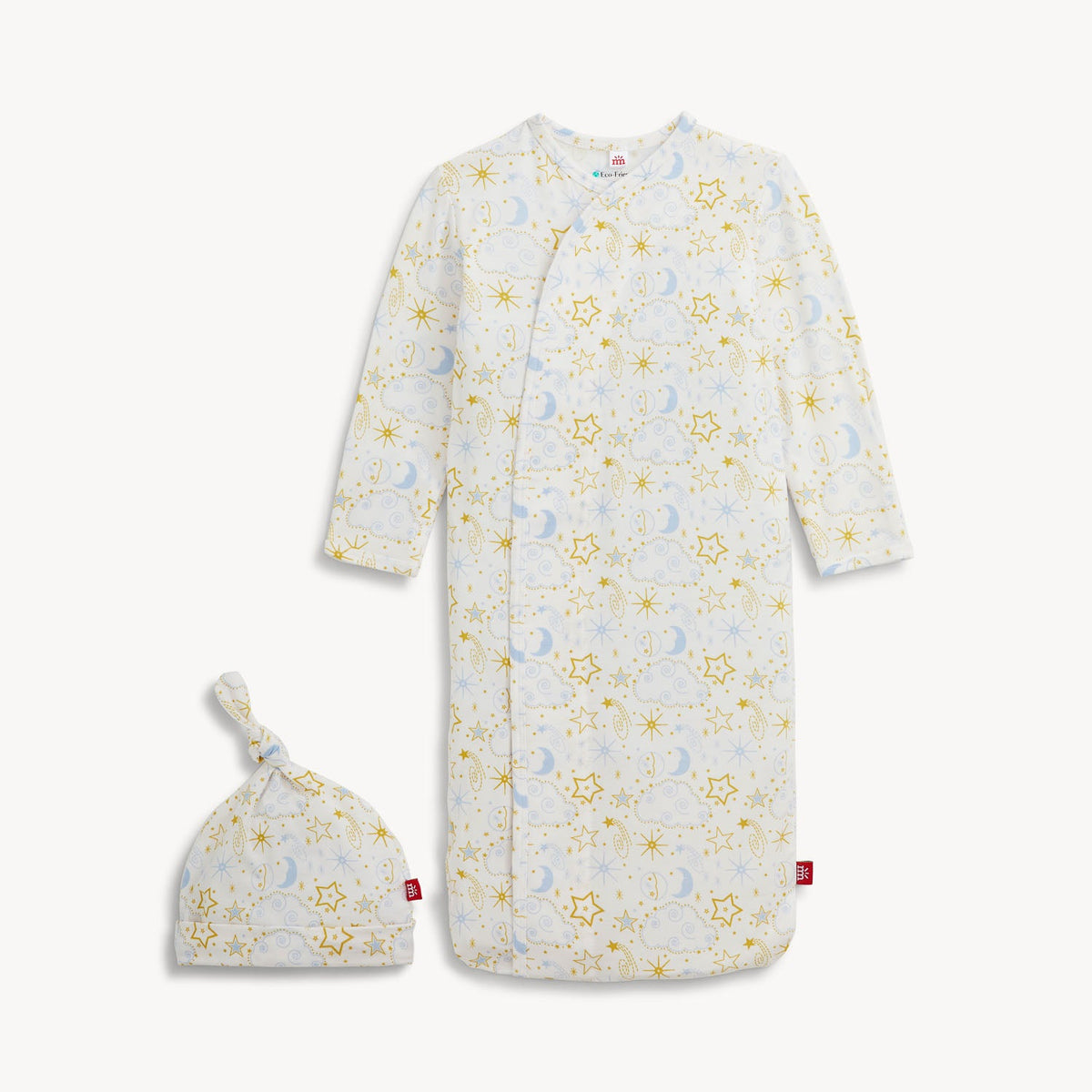 Magnetic Gown & Hat Set Star Signs Blue - Magnetic Me