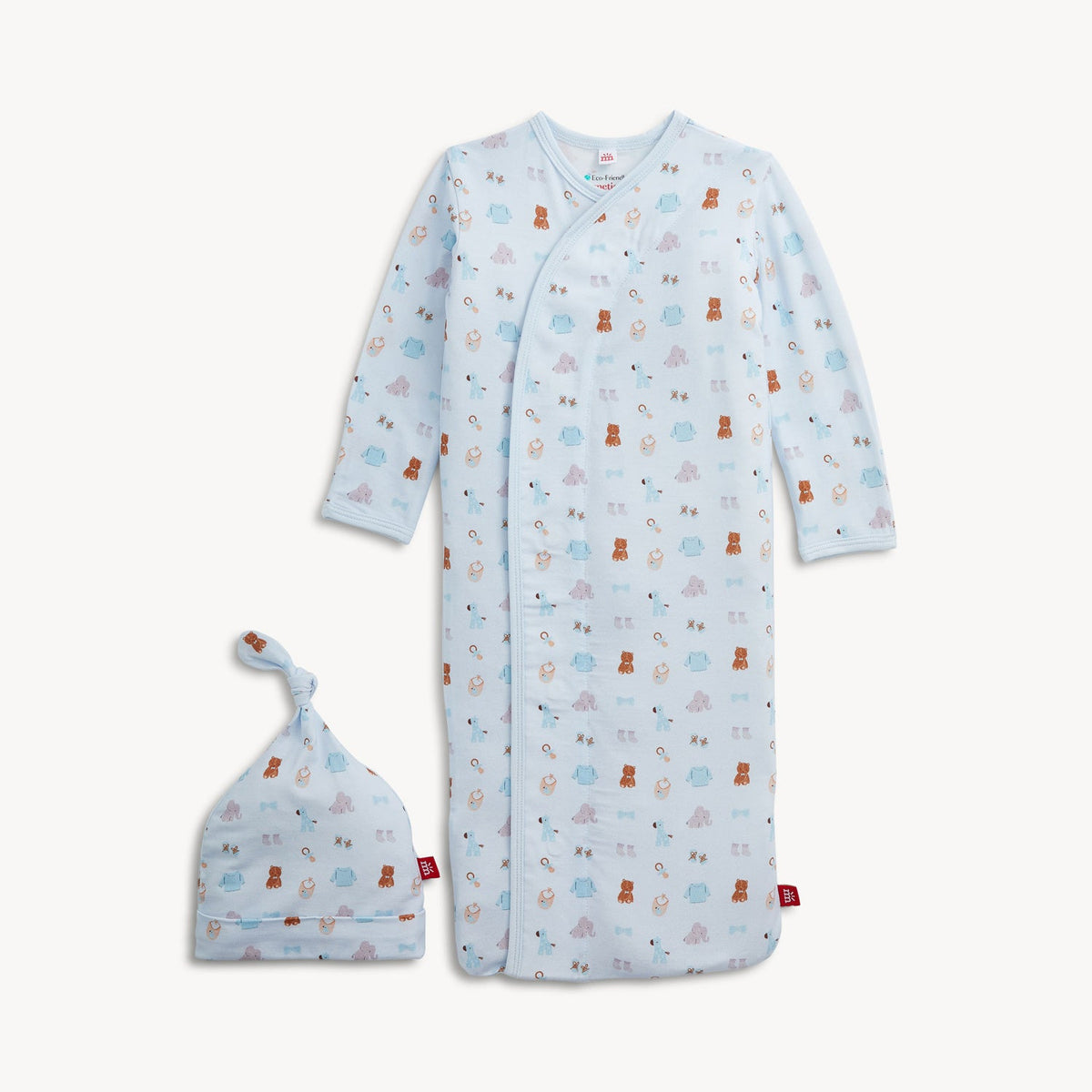 Magnetic Gown & Hat Set Nursery Nostalgia Blue - Magnetic Me