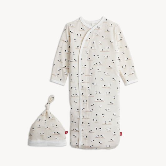 Magnetic Gown & Hat Set Baa Baa Baby Cream - Magnetic Me