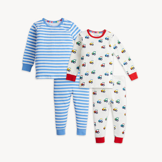 Magnetic 2-Pack PJ Set Blue Tractor Combo - Magnetic Me