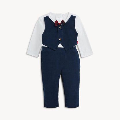 Magnetic Romper Navy & White - Magnetic Me