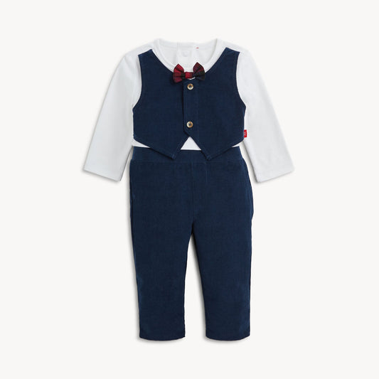 Magnetic Romper Navy & White - Magnetic Me