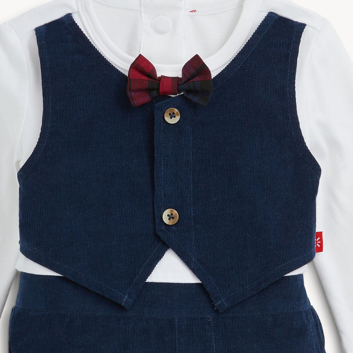 Magnetic Romper Navy & White - Magnetic Me