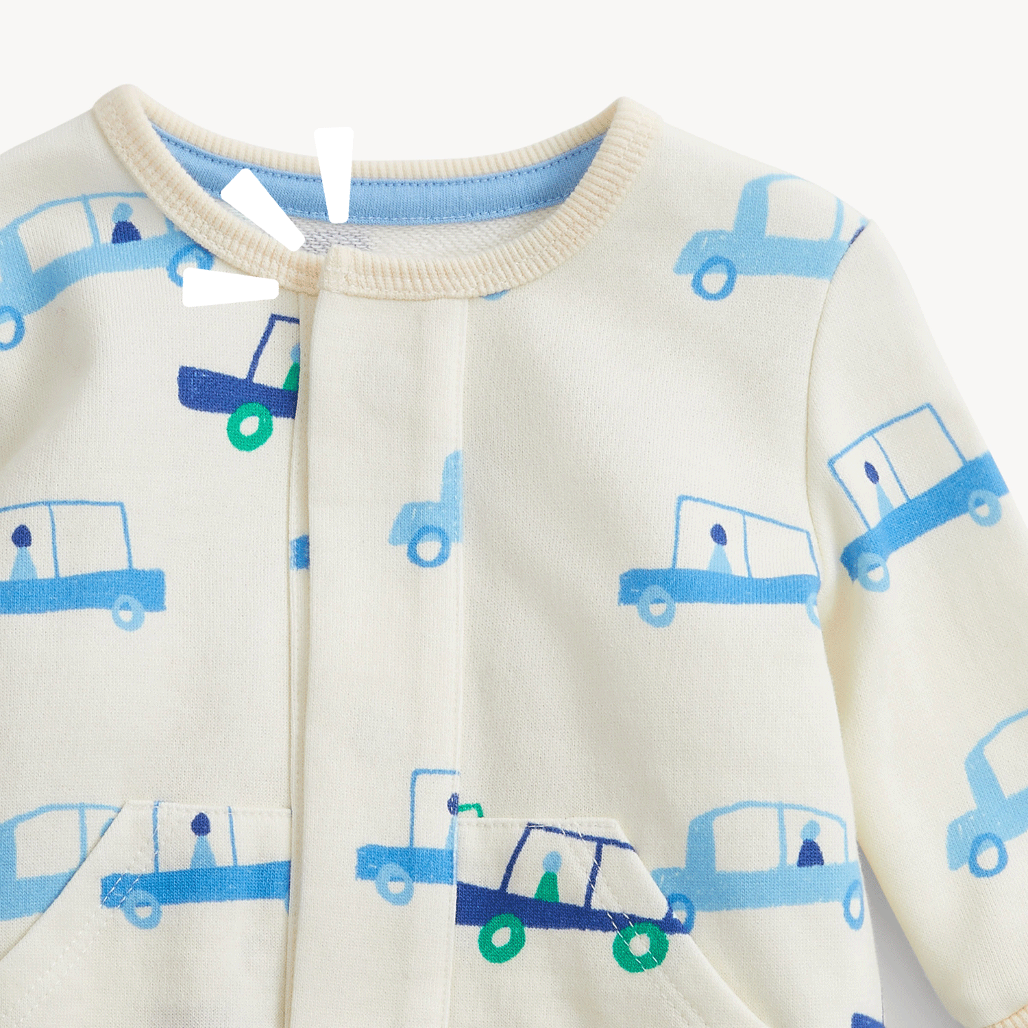 Magnetic Romper You Auto Know Ivory - Magnetic Me