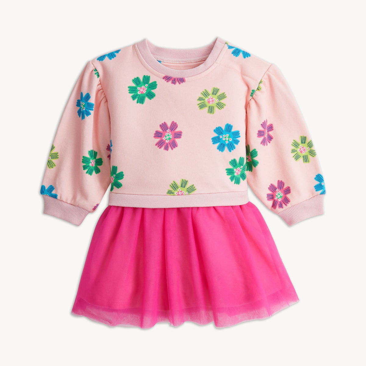 Magnetic Sweatshirt Tutu Dress Pink Annika - Magnetic Me