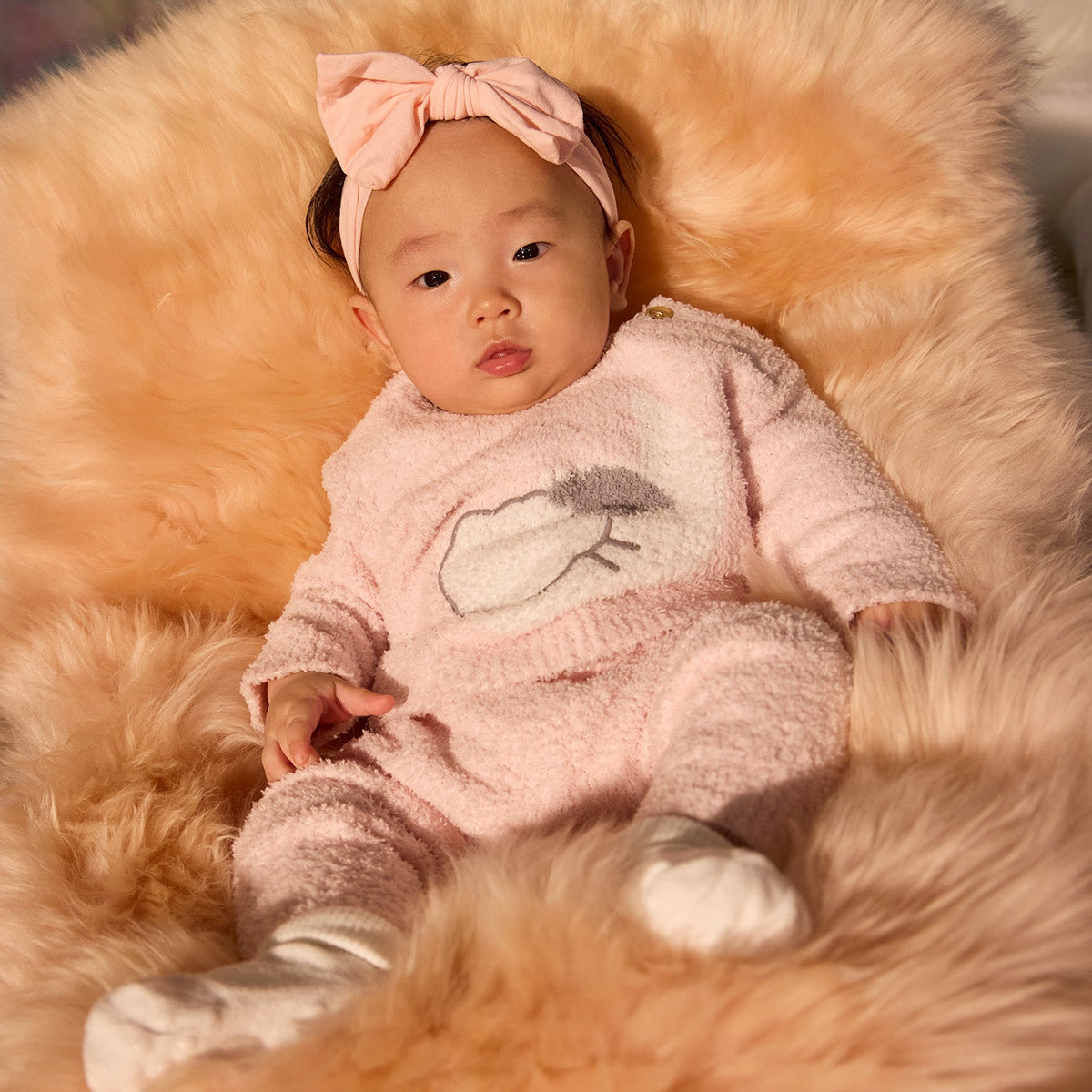 Magnetic Sweater Set Baa Baa Solid Pink - Magnetic Me