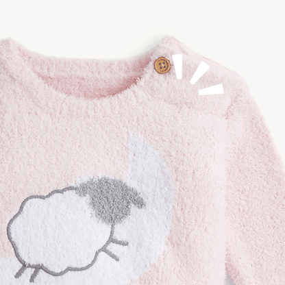 Magnetic Sweater Set Baa Baa Solid Pink - Magnetic Me